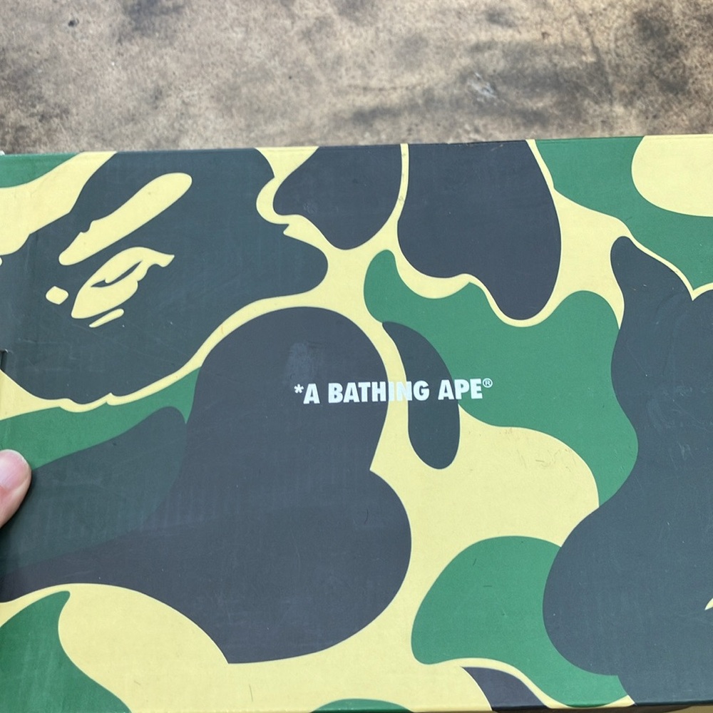 Bape Men's Shoes - Green and Black